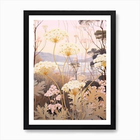 Queen Annes Lace 2 Flower Painting Art Print