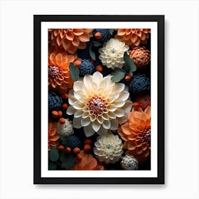 Paper Flowers 10 Art Print