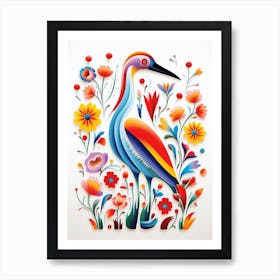 Scandinavian Bird Illustration Albatross 2 Art Print