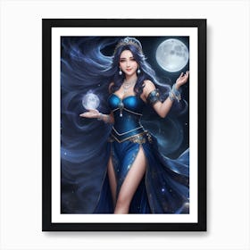 Moon Goddess Art Print