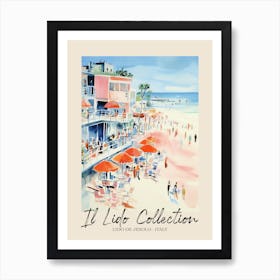 Lido De Jesolo   Italy Il Lido Collection Beach Club Poster 2 Art Print