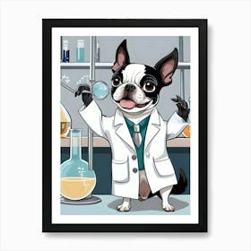 Boston Terrier-Reimagined 131 Art Print