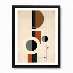 Wanderlust Wavelength; Boho Mid Century Symphony Art Print