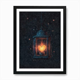 Lantern Of Love Art Print