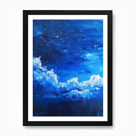 Blue Sky With Clouds 3 Art Print