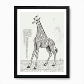 Giraffe 28 Art Print