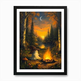 Ghost In The Woods 13 Art Print