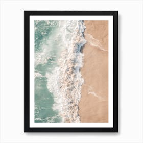 Beach Break Wave Crashing On Sand Poster