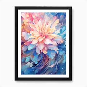 Abstract Flower Painting Art Print