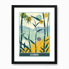 Bamboo Tree Flat Illustration 1 Poster Art Print