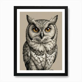 Owly! Art Print