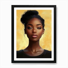 Portrait Of African American Woman Art Print