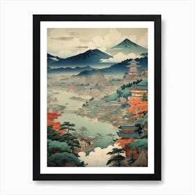 Nikko In Tochigi, Ukiyo E Drawing 2 Art Print