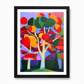 Buckeye Tree Cubist Art Print