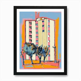 Apartment Building Art Print