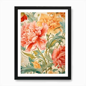 Floral Wallpaper 60 Art Print