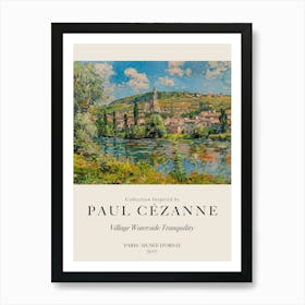 Village Waterside Tranquility Art Print