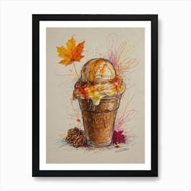 Ice Cream Sundae 18 Art Print