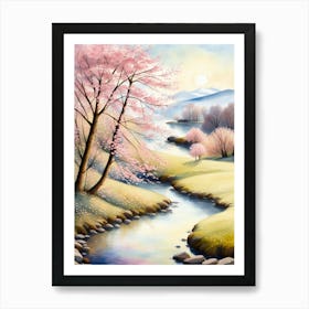 Cherry Blossoms In Spring Art Print