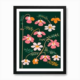 Flowers On A Branch Art Print