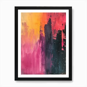 Abstract Cityscape 3 Art Print