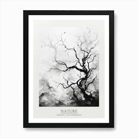 Nature Abstract Black And White 2 Poster Art Print