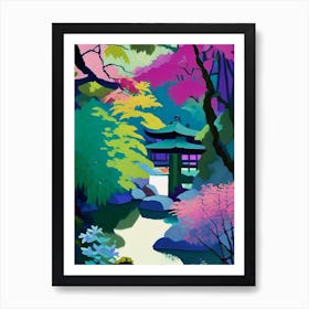 Portland Japanese Garden, 1, Usa Abstract Still Life Art Print