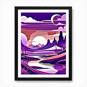 Abstract Landscape Painting 2 Art Print