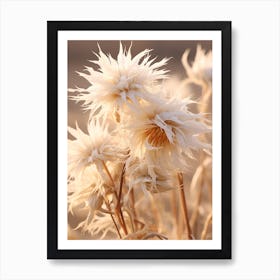 Boho Dried Flowers Passionflower 2 Art Print