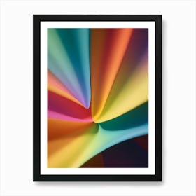 Abstract Colorful Paper-Reimagined Art Print