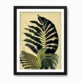 Hart S Tongue Fern Rousseau Inspired Art Print