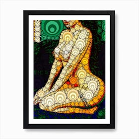 Psychedelic Woman 2 Art Print