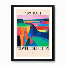Abstract Travel Collection Poster India 1 Art Print
