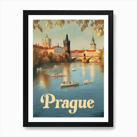 Aihrgdesign A Mid Century Modern Travel Poster For Prague Sho Fbf0d672 437f 4d8d 93a3 63e640fd8337 2 Art Print