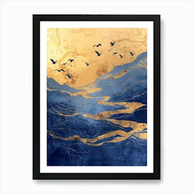 Seagulls Canvas Print Art Print