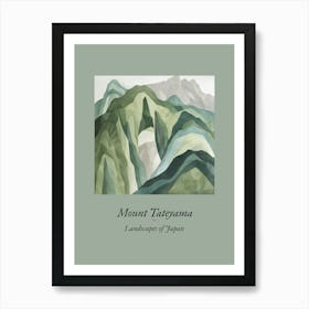 Landscapes Of Japan Mount Tateyama 31 Art Print