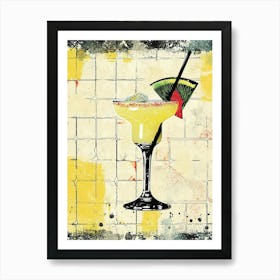 Cocktail Watercolour Inspired Art Print 1