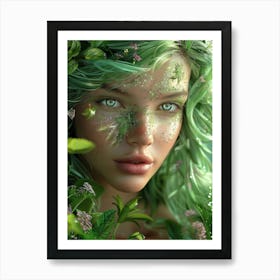 Green Fairy Art Print