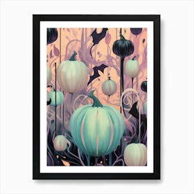 Halloween Pumpkins Art Print