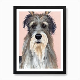 Scottish Deerhound 2 Watercolour Dog Art Print