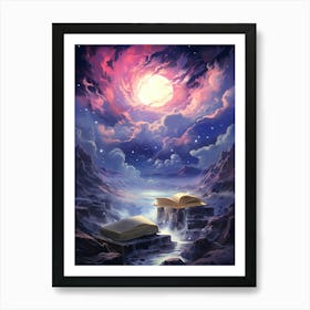 Open Book In The Sky Art Print