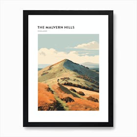The Malvern Hills England 3 Hiking Trail Landscape Poster Art Print