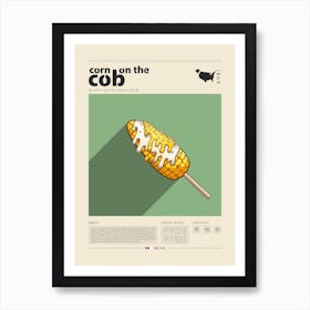 Corn On The Cob Art Print