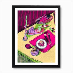 Crystal Meal Warm Art Print