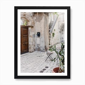 Courtyard Of An Old Building, Italy Art Print