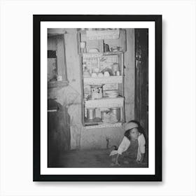 Kitchen Cupboard, Mexican House, San Antonio, Texas By Russell Lee Art Print