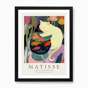 The Great Cat And Fishbowl Matisse Inspired Art Print