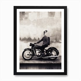 Vintage Cafe Racer Art Print