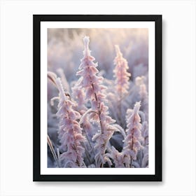 Frosty Botanical Veronica 1 Art Print