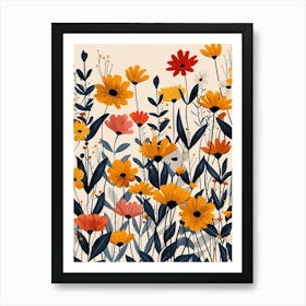 Namaqualand Daisy Groovy 30 Art Print